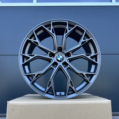 4x 19 inch FF Wheels FF02 grey matte rims for BMW X3 X4 G01 G02 M40d M40i M40 M