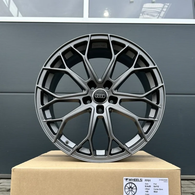 18 Zoll Felgen FF Wheels FF01 grau für Audi A4 S4 B6 B7 B8 B81 8E 8H S-Line S