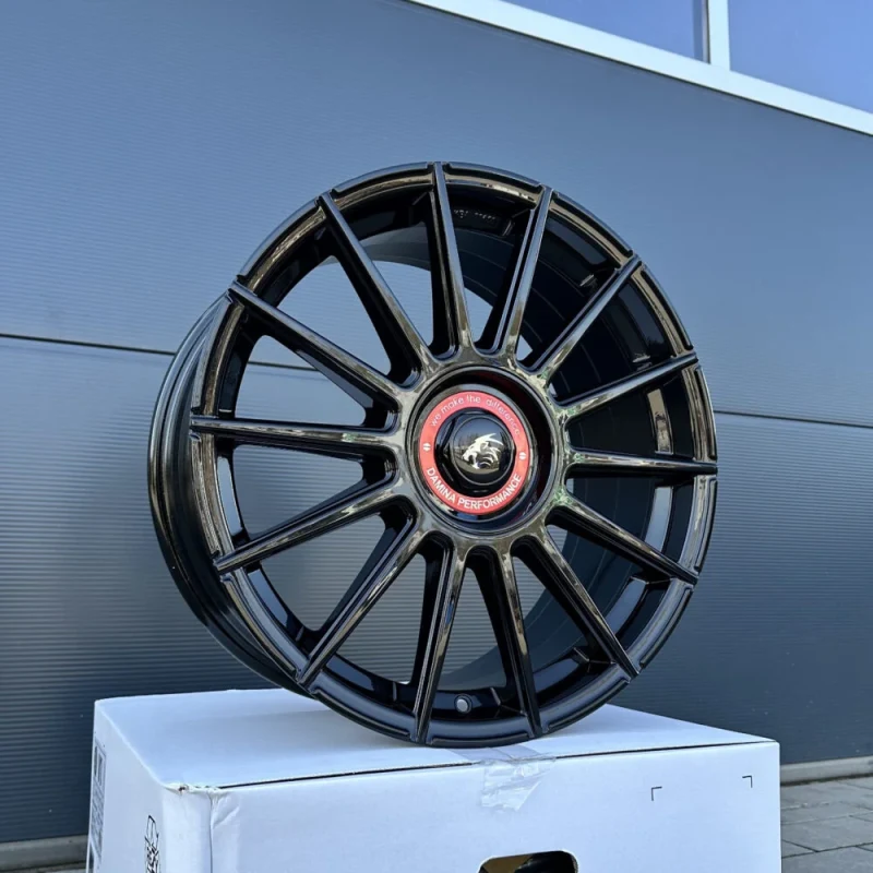 4x 19 Zoll Felgen Damina DM09 schwarz rot für BMW 6er F06 F12 F13 M Performance