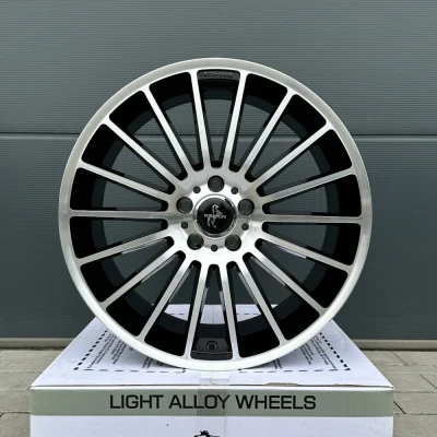 19-inch 4-wheel KT15 black polished rims for Seat Leon 1P 5F KL Cupra Ateca Yeti 5x112