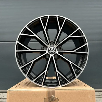 19Zoll Felgen UA23 schwarz poliert für VW Tiguan 5N T-ROC T ROC A1 Jetta ID3 ID4