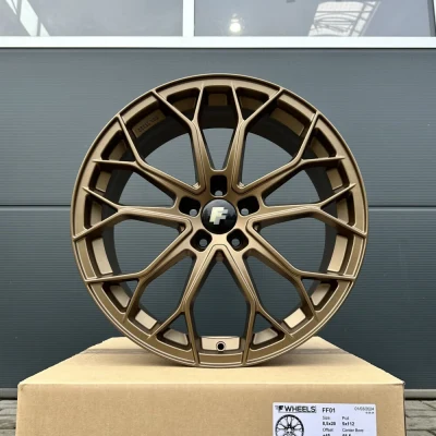 20-inch FF-Wheels FF01 Bronze rims for Skoda Octavia 5E NX RS Superb 3T Karoq