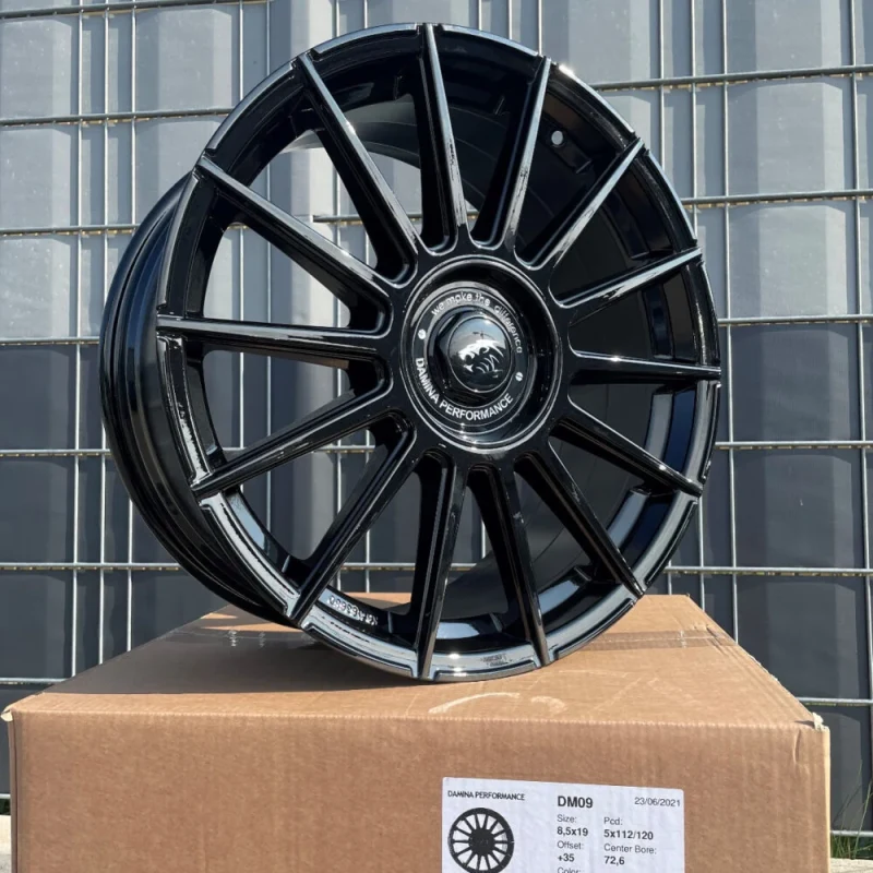 18 Zoll Felgen Damina DM09 schwarz für Seat Alhambra 7N Tarraco KN Ateca Cupra