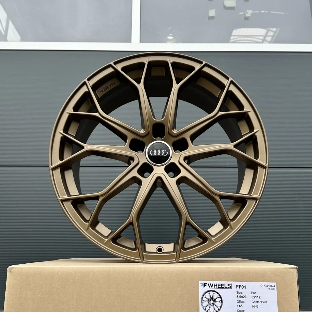 20 Zoll Felgen FF Wheels FF01 bronze Audi A5 S5 B8 B9 A6 4G F2 C6 C7 C8 Q5 FY 8R