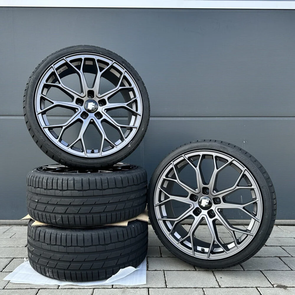 FF01 19-inch rims, summer tires, HANKOOK 235/255, complete wheels for Skoda Enyaq 60/80