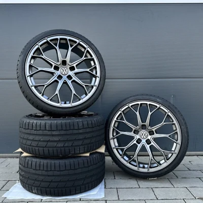 FF01 19 inch summer wheels 4 HANKOOK 235/35 R19 complete wheels VW Golf 7 8 R 7R 8R