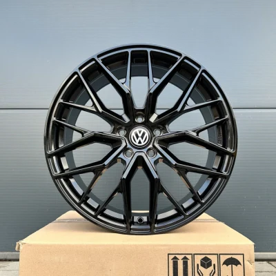 19 Zoll 4 Felgen DM20 schwarz für VW Tiguan 5N T-ROC T ROC A1 Jetta ID3 ID4
