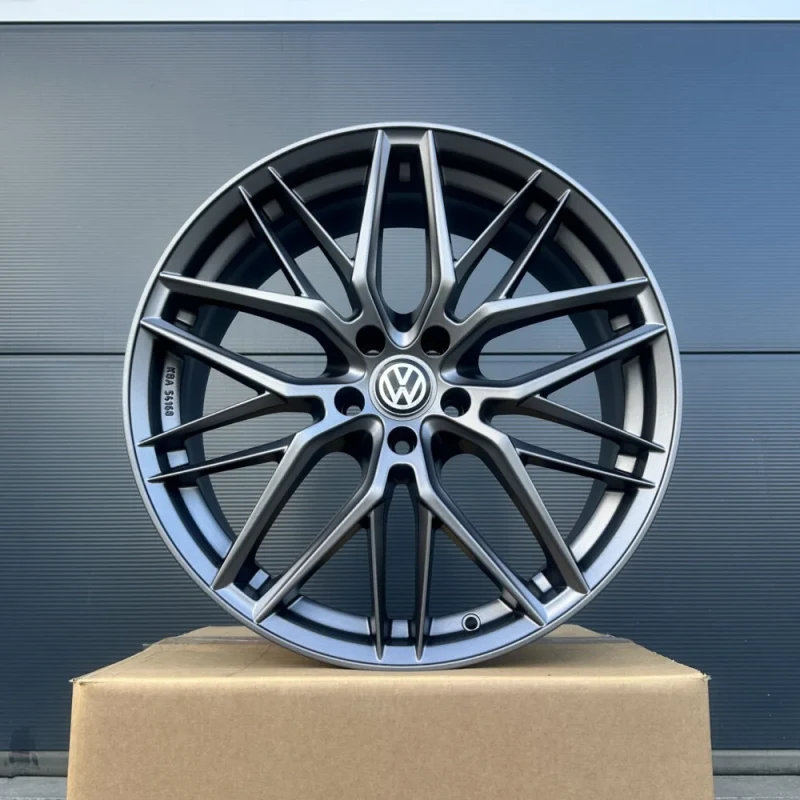 4x 18 inch Damina DM08 matte grey alloy wheels for VW Passat B6 B7 B8 B9 CJ 3C GTE R