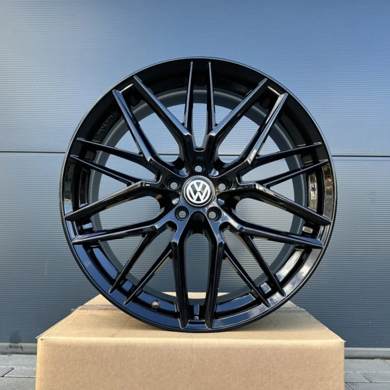 18-inch Damina DM08 black rims for VW Passat B6 B7 B8 3C Tiguan 5N Touran 1T