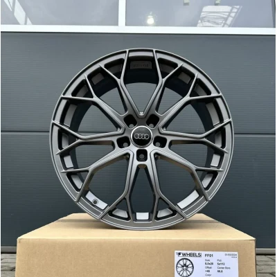 4x 18 Zoll FelgenFF Wheels FF01 grau matt für Audi Q2 Q3 GA 8U 8U1 A8 4E S-Line