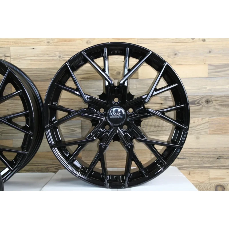 19-inch MM06 black rims for VW Tiguan 5N, T-Roc, A1, Jetta, ID3, ID4