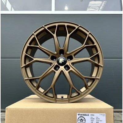 4x 18 Zoll Felgen FF Wheels FF01 bronze für Skoda Enyaq 50 60 Karoq NU Scout