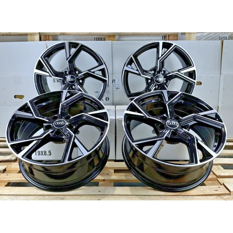 18-inch Avus AF20 black rims for Audi A4 S4 B6 B7 B8 B9 A5 B8 A8 4H A7 4G
