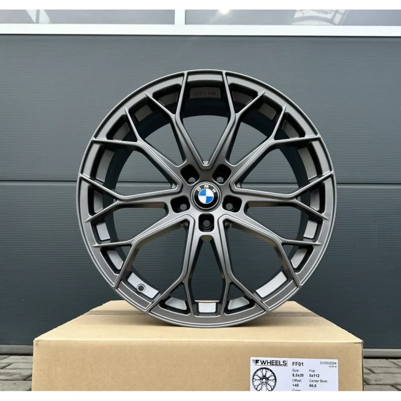 4x 19 Zoll Felgen FF Wheels FF01 Grau für BMW 3er M340i M340d F30 F31 3L 3K M