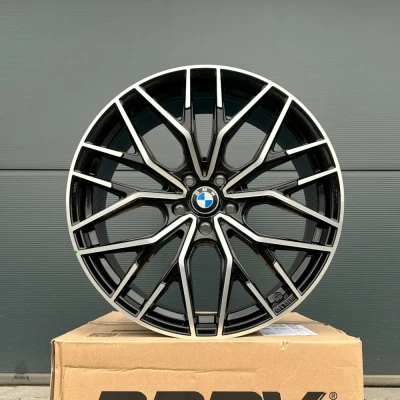 4x 19 Zoll Felgen WH37 schwarz poliert für BMW 4er F32 F33 F36 M440i M440d 3C
