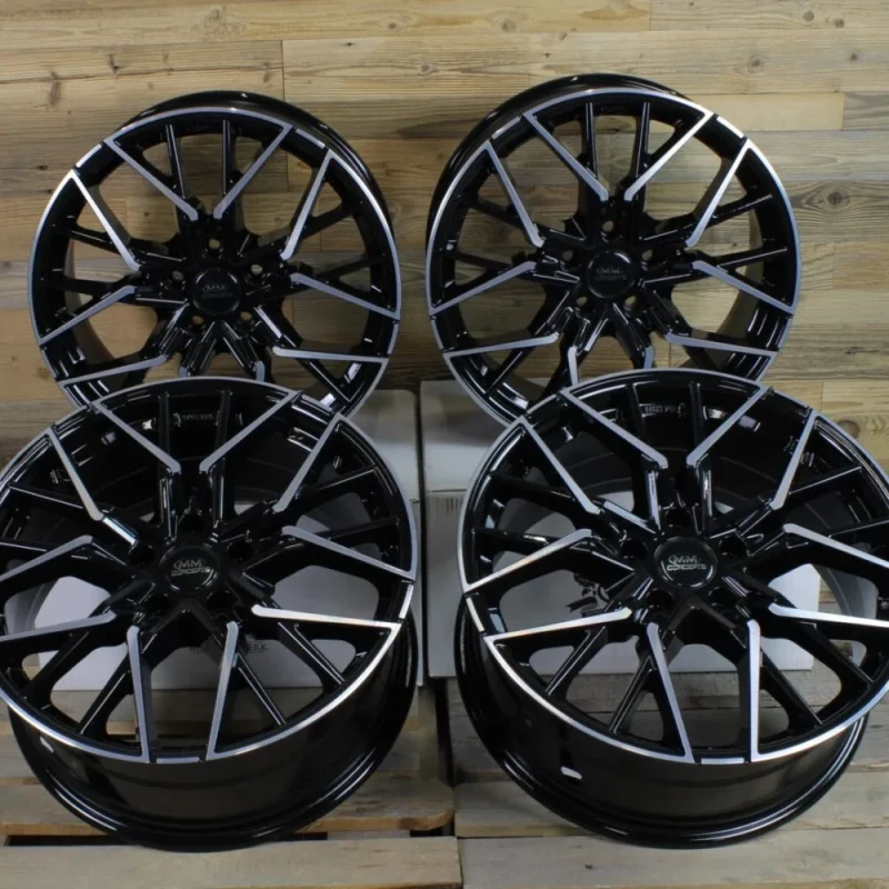 19-inch MM06 black polished rims for Mercedes A CLA Class W176 W177 C117 C118