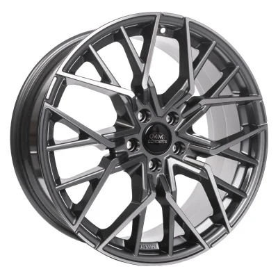 19 Zoll Felgen MM06 anthrazit poliert für VW Golf 6 7 8 GTI GTD Passat B6 B7 B8