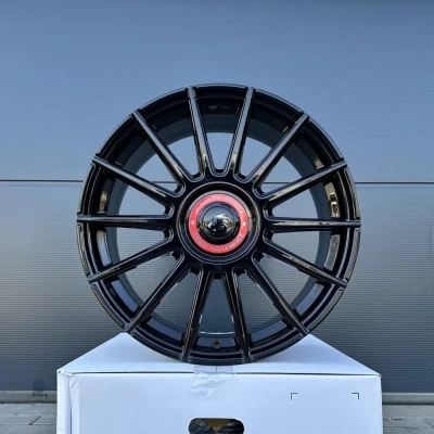 19 Zoll 4 Felgen DM08 schwarz rot Audi A4 S4 A5 S5 B8 B9 A6 4F 4G F2 C6 C7 C8