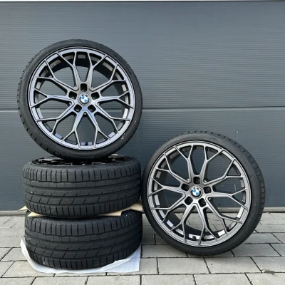 19-inch winter wheels, complete wheels, FF01 grey, for BMW 5 Series G30 G31 G5L G5K