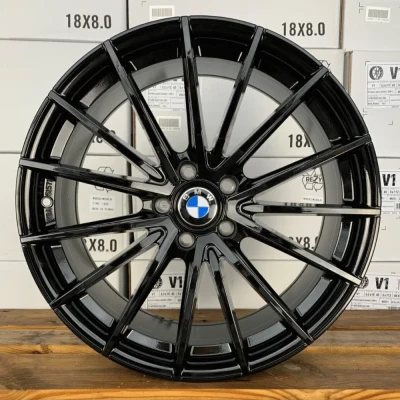 18-inch V2 black BMW rims for 3 Series e90 e91 e92 e93 M, Z3 Z4 e85, X1 X3