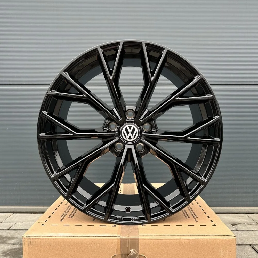 19-inch UA23 black rims for VW Arteon 3H R, Scirocco, Tiguan 5N, and Passat CC