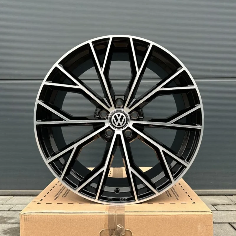 19 Zoll Felgen UA23 schwarz poliert VW Arteon 3H R Scirocco Tiguan 5N Passat CC