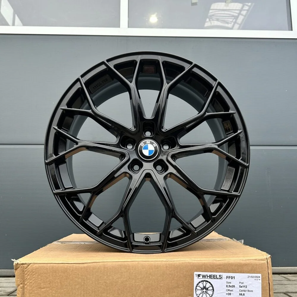 20 Zoll Felge FF01 schwarz glanz für Audi A4 S4 B9 A5 B8 B9 A6 4G 4G1 C7 F2