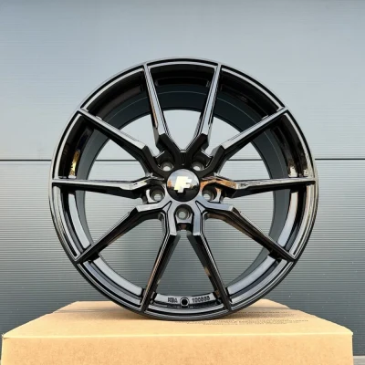 4x 19 inch FF Wheels FF03 black rims for Skoda Octavia 5E NX RS VRS Yeti 5L