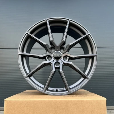19 inch 4 rims FF03 gray matt Audi A4 S4 A5 S5 B8 B9 A6 4F 4G F2 C6 C7 C8