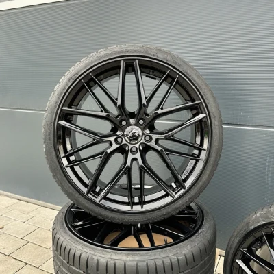 20 Zoll Sommerräder Sommerreifen Damina DM08 Schwarz für BMW X3 E83 5er F10 5L
