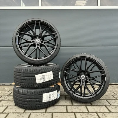 DM08 19-inch summer wheels, summer tires 235/45, complete wheels for VW Tiguan 2 5N R