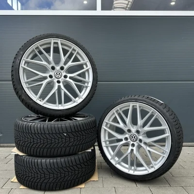 DM08 18-inch summer wheels, summer tires, complete wheels for VW Golf 5, 6, 7, 8 GTI, GTD, GTE