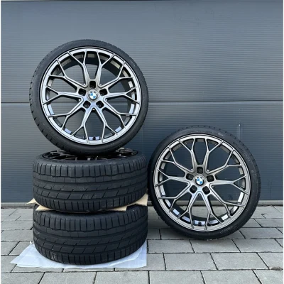 FF01 20-inch summer wheels, anthracite, summer tires, complete wheels for BMW 3 Series e92 Coupe