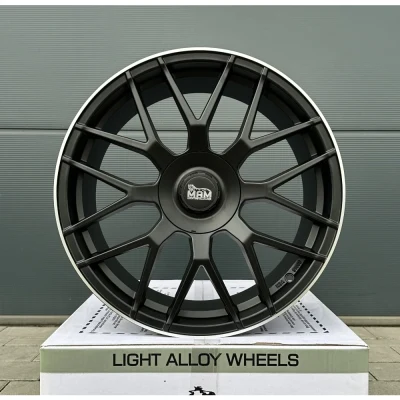 4x 19 Zoll Felgen MAM GT1 schwarz für Audi A4 S4 B8 B81 Q2 Q3 GA 8U 8U1 S-Line S