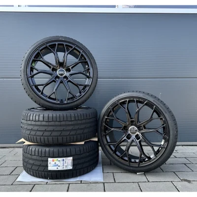 4x 20 inch summer wheels complete wheels FF01 black Hankook for Audi A5 S5 B8 B9 S