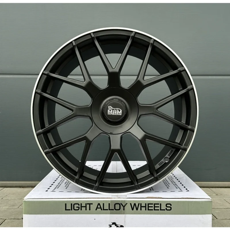 4x 19 Zoll Felgen MAM GT1 schwarz matt für Skoda Octavia 5E NX RS VRS Yeti 5L