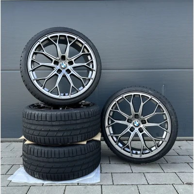 FF01 19-inch summer wheels, 4 Hankook 255/45 R19 complete wheels for BMW X4 G02 G4X M
