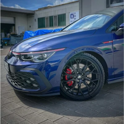 19-inch complete wheels FF01 black for VW Golf 6 7 8 GTI GTD GTE R