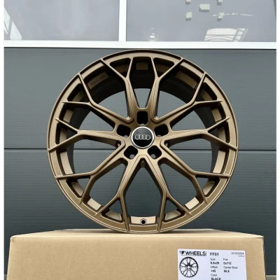19 Zoll Felgen FF01 bronze glanz für Audi A4 S4 B9 A5 B8 B9 A6 4G 4G1 C7 F2