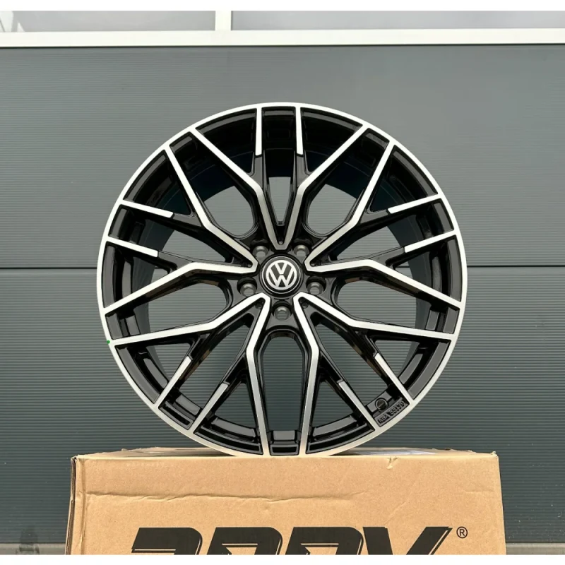 19-inch Damina WH37 black polished alloy wheels for VW Golf 5 6 7 8 GTI GTD GTE R