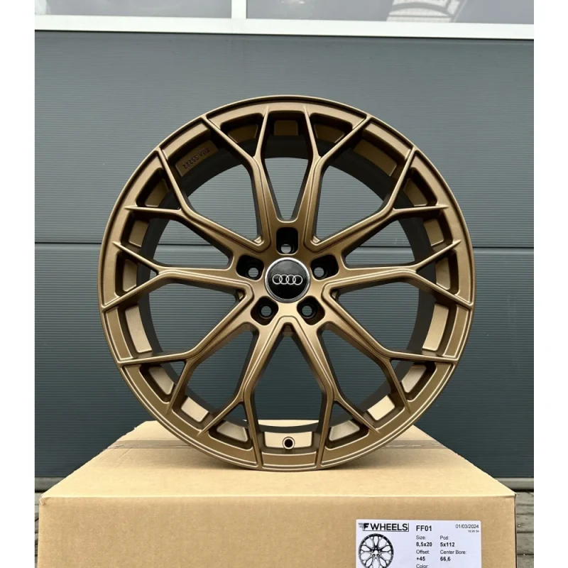 20-inch FF-Wheels bronze rims for Audi A3 S3 RS3 8V TT TTS 8J 8S Q2 GA Q3