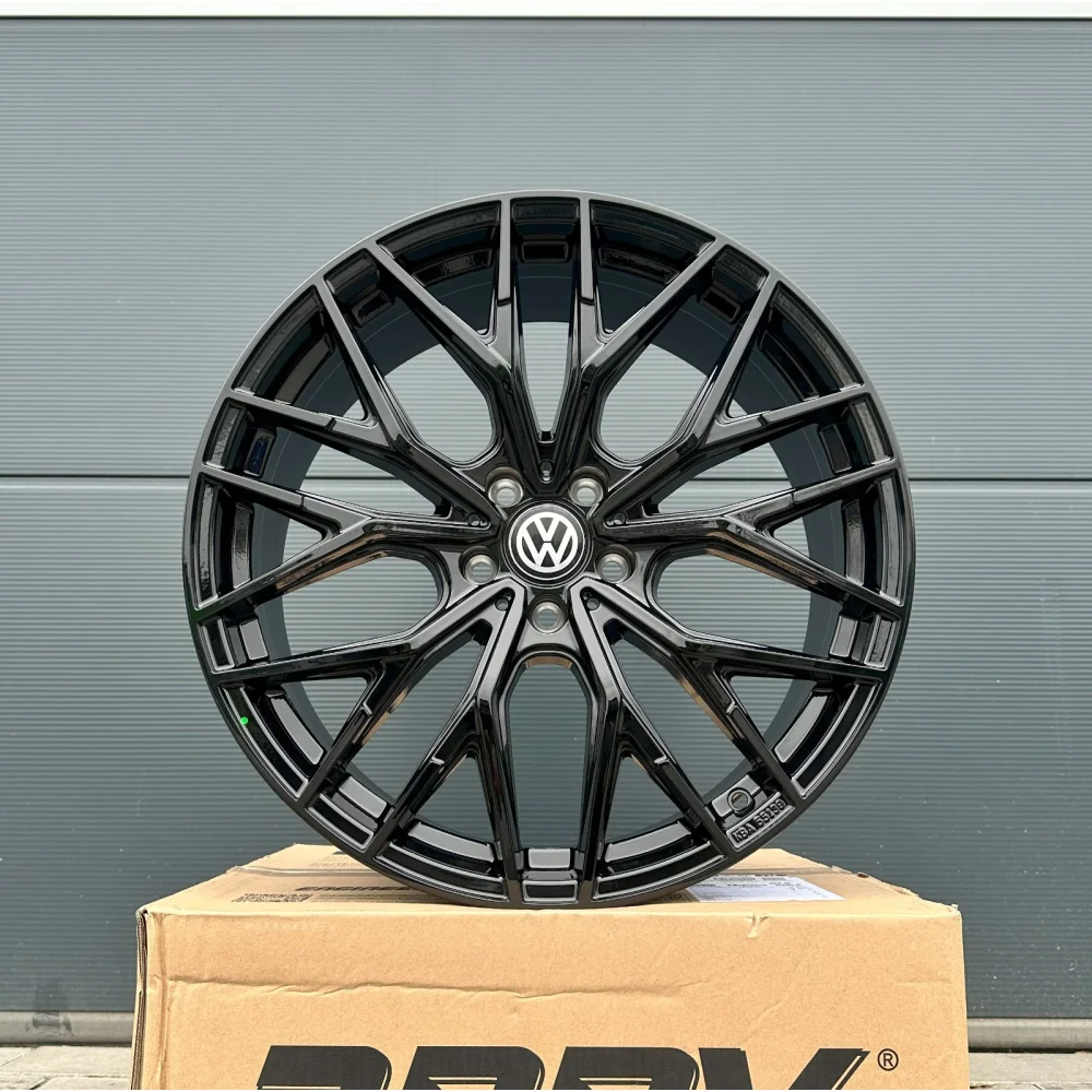 19-inch WH37 black rims for VW Arteon 3H R, Scirocco, Tiguan 5N, and Passat CC