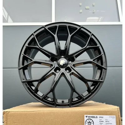 19 Zoll 4 Felgen FF01 schwarz für Seat Leon 1P 5F KL Cupra Ateca Yeti 5x112