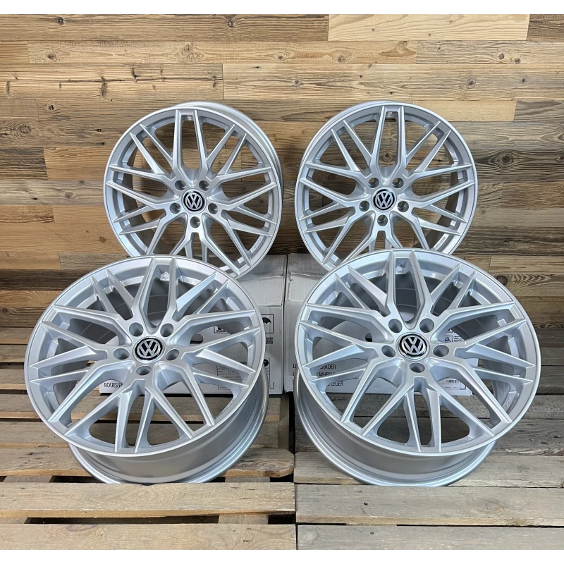 4x 19 Zoll Felgen Damina DM08 silber für VW Golf 7 8 GTI Clubsport TCR 7R 8R
