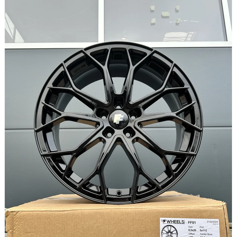 20 Zoll Felgen FF Wheels FF01 schwarz für Skoda Octavia 5E NX RS Superb 3T Karoq