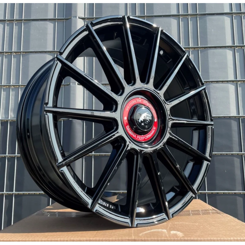 19 Zoll Felgen Damina DM09 schwarz für VW Tiguan 5N T-ROC T ROC A1 Jetta ID3 ID4