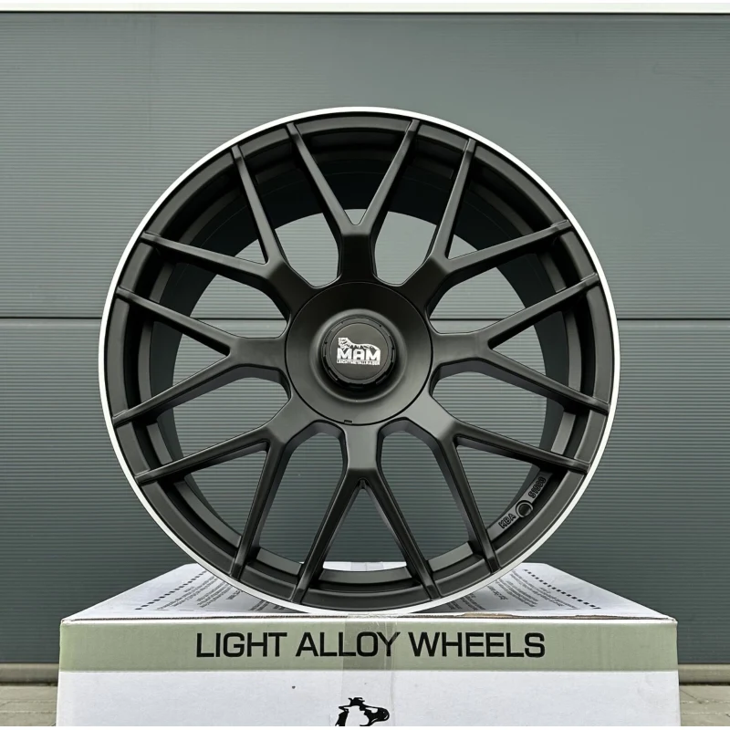 19 Zoll Felgen Gt1 schwarz glanz für Audi A4 S4 B9 A5 B8 B9 A6 4G 4G1 C7 F2