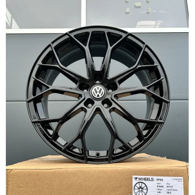 20 Zoll Felgen FF Wheels FF01 schwarz VW Tiguan 5N T-ROC T ROC A1 Jetta ID3 ID4