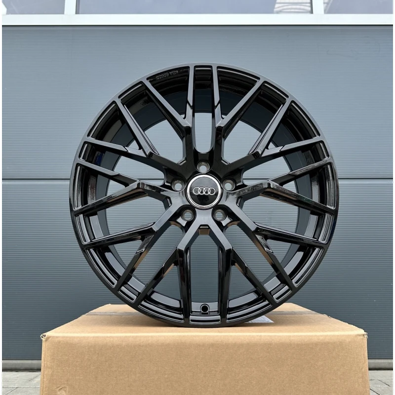 18 Zoll Felgen RS4 schwarz glanz für Audi A4 S4 B9 A5 B8 B9 A6 4G 4G1 C7 F2