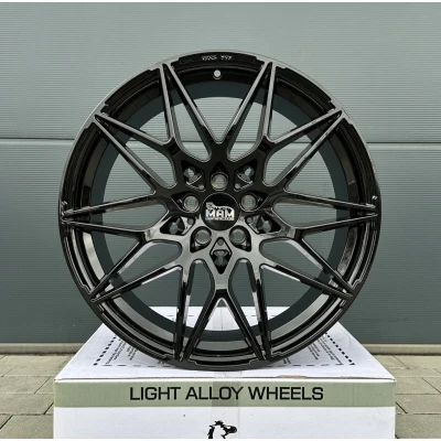 19 Zoll Felgen B2 schwarz glanz für Audi A4 S4 B9 A5 B8 B9 A6 4G 4G1 C7 F2